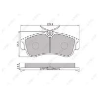 Колодки тормозные передние к-кт, BD5735 LYNXauto BD-5735