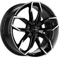 Диск RIAL Lucca 7.5x17/5x108 D63.4 ET52.5 Diamond Black Front Polished