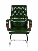 Компьютерное эргономичное кресло для офиса Norden Боттичелли CF для руководителя, обивка экокожа, цвет зеленый P2338B-L09 leather зеленый