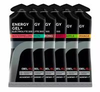 Гель питьевой GEL4U Energy Gel MIX 6 x 60 г, Апельсин, Яблоко, Лимон и Мята, Соленый Арбуз, Вишня, Кола