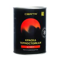 CERTA Эмаль термостойкая "Церта", ж/б, до 800°С, 0x8 кг, чёрная