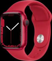 Apple Watch Series 7 Apple Часы Apple Watch Series 7 41mm Aluminum Case with Sport Band Global, (PRODUCT)RED