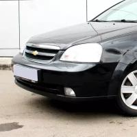 Бампер передний в цвет кузова Chevrolet Lacetti Шевроле Лачетти седан 87U Pearl Black Черный