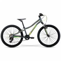 Велосипед подростковый горный Merida Matts J.24 ECO Matt Cool Grey Green/Yellow 2022 с колесами 24", 7 скоростей