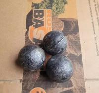 Чугунные шары камни для бани и сауны (диаметр 6 см) упаковка 3 кг