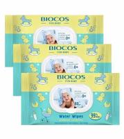 Детские влажные салфетки BioCos Water Wipes с клапаном 80 шт./упак. х 3 упак