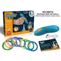 3Д ручка с набором трафаретов, 3D PEN - "3Doodler Start NO.9901Q"