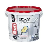 Краска для стен и потолков Dali Professional, акриловая, глубокоматовая, база C, бесцветная, 5 л