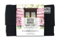 Набор маркеров Sketchmarker Basic 3 set 24 Базовые оттенки сет 3 (24 маркера + сумка органайзер)