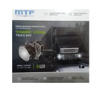 Светодиодный модуль дальнего/ближнего света MTF light BI LED Dynamic Vision LED Truck 3.0" 5000K 24V (2 линзы)