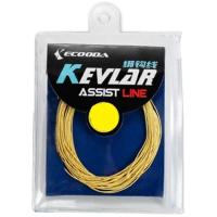 Ecooda, Леска Kevlar Assist Line, Drag Power, 58.5кг, 130lb, желтый