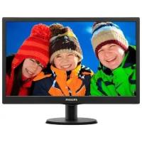 21,5" PHILIPS 223V5LSB (00/01) Black (TN, 1920x1080, D-sub+DVI, 5 ms, 170°/160°, 250 cd/m, 10M:1) (689698)