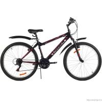 Велосипед Larsen Viper 26" 21ск, черный/красный/серебро