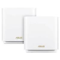 ASUS XT8 (B-2-PK) // роутер, из 2 точек доступа, 802.11b/g/n/ac/ax, до 574 + 4804Мбит/c, 2,4 + 5 гГц, белый; 90IG0590-MO3G60