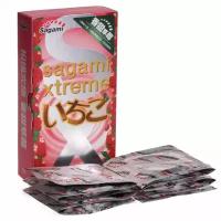 Sagami Презервативы Sagami Xtreme Strawberry c ароматом клубники - 10 шт