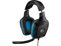 Гарнитура проводная Logitech G432, Mini jack/USB, Черный 981-000770