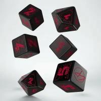 Набор кубиков Q-workshop Cyberpunk Red RPG Essential, 6 шт