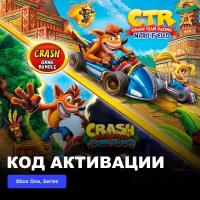 Игра Crash Bandicoot Bundle - N. Sane Trilogy + CTR Nitro-Fueled Xbox One, Xbox Series X|S электронный ключ Аргентина