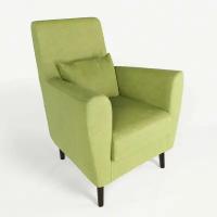 Кресло мягкое Грэйс D-7 (зеленый) на высоких ножках с подлокотниками в гостиную, офис, зону ожидания, салон красоты