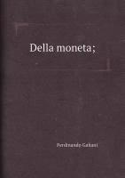 Della moneta