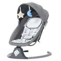 Кресло - качалка Dearest шезлонг для новорожденного Baby Swing Chair электрокачели + дуга с игрушками