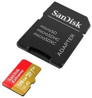 Карта памяти SanDisk Extreme micro SDXC 128Gb UHS-I U3 V30 A2 + ADP (160/90 MB/s)