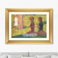 Репродукция картины в раме La Grande Jatte, 1884г. Размер картины: 60,5х80,5см