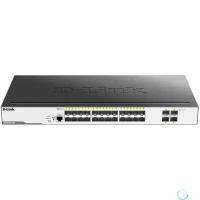 Коммутатор D-Link DGS-3000-28XS/B1A, L2 Managed Switch with 24 1000Base-X SFP ports and 4 10GBase-X SFP+ ports.16K Mac address