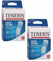 Набор Лейкопластырь Teneris Aqua Silver бактериц. на нетканой основе 20 шт. в уп. х 2 шт