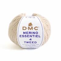 Пряжа "DMC" 8150 Merino Essentiel 4 Tweed 50% шерсть, 50% полиэстер 50 г 165 м ± 2 м 911 кремовый