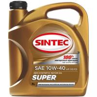 Масло Sintec Моторное масло для автомобиля Масло моторное Sintec Super 10W40 4л