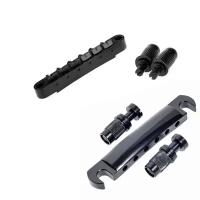 Сет замковый Бридж PARTS M205BK ABR-1 + Струнодержатель PARTS M203BK Stop Bar, черный