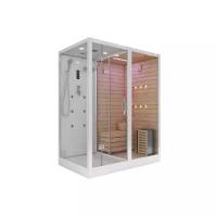 Комбинированная сауна 2в1 Cerutti SPA Albano-r CT8349 180x110 см, профиль белый