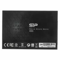 SSD накопитель Silicon Power Slim S55 SP240GBSS3S55S25 240ГБ, 2.5", SATA III, SATA