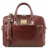 Мужская кожаная деловая сумка Tuscany Leather Urbino TL141894 коричневый