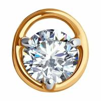 Подвеска DIAMANT-ONLINE арт. 293541 золотая с фианитом