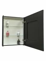 Зеркало-шкаф Континент Mirror Box black Led 600х800