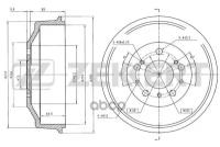 Барабан Торм. Задн. Citroen Jumper (230 244) 94- Fiat Ducato (230 244 280 290) 82- Zekkert арт. bs-5097