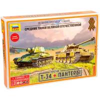 Набор для склеивания модели Звезда "Т-34 против Пантеры", масштаб 1:72