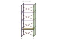 Леса строительные (ДхВ) 3х10 метра с 1 ярусом настилов