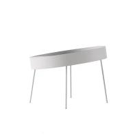 Кофейные столики в стиле COIN cocktail table by Roche Bobois (белый средний 60*48 см)