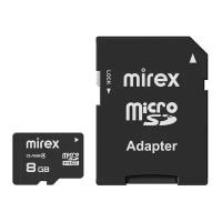 Micro SD 8Gb MIREX Class 4 + Адаптер