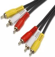 Кабель 3RCA(M)-3RCA(M) 1.8м (Черный)