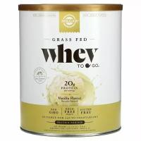 Solgar, Grass Fed Whey To Go, Protein Powder, Vanilla, 2 lb (936 g)