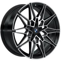 Forged 826m Forged Ru 21x9.5j 5x112 Et36 Dia66.5 Gloss Black Machined Face With Dark Tint