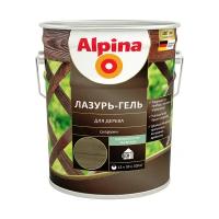 Защитная лазурь-гель для дерева Alpina, 10 л, черная