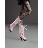 Dollmore 12 inches Shilla Boots Pink (Лаковые сапоги на шнуровке цвет розовый для кукол Пуллип 31 см / Блайз / Доллмор)