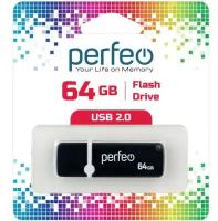 USB Флеш-накопитель USB накопитель Perfeo 64GB C07 Black