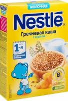 Детская каша гречневая молочная Nestle с курагой с 5 месяцев