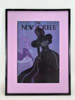 Постер из оригинальной обложки журнала The New Yorker из 1938 года в раме